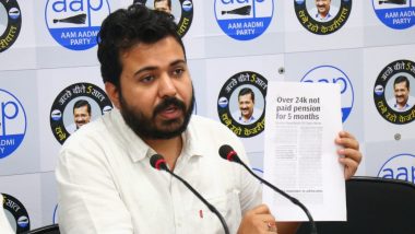 BJP-Ruled MCD Should Immediately Release Pension of 24,000 Pensioners and Stop Doing Politics, Says AAP Leader Durgesh Pathak
