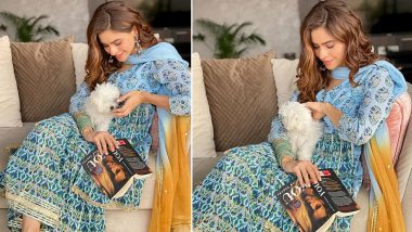 Aamna Sharif’s Cozy Afternoon With Her Dog Gigi, a Book and a Desi Chic Mood, Here’s a Peek!