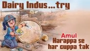 Amul Topical Ad on Harappan Archaeological Findings About Cheese-Making in India From 4,500 Years Ago is a Nice Take on Dairy 'Indus'try (View Pic)
