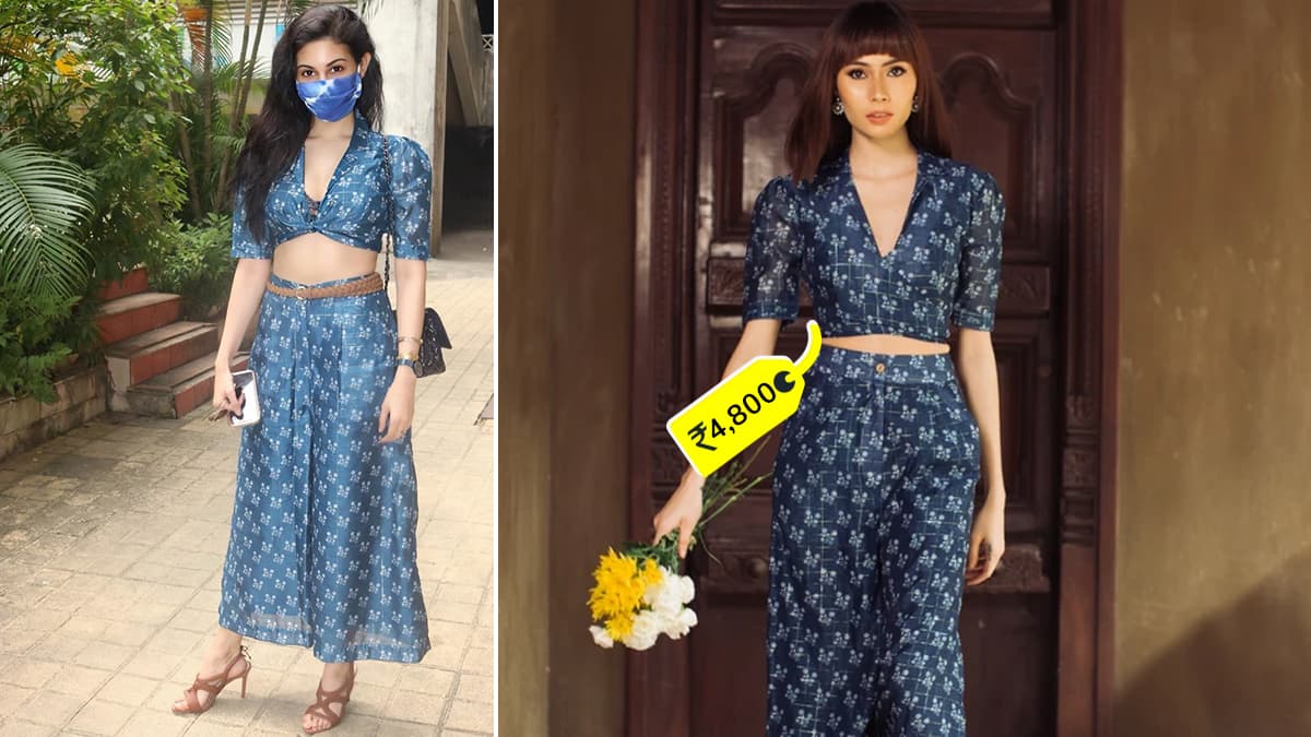 Amyra Dastur Is Chasing Away Those Blues in a Mystique Indigo Floral Co ...