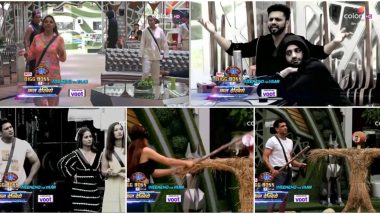 Bigg Boss 14 Preview: Seniors Gauahar Khan, Sidharth Shukla and Hina Khan Are Asked To Eliminate BB14's First Contestant (Watch Video)