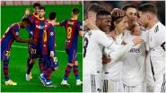 Barcelona vs Real Madrid Head-to-Head Record: Ahead of La Liga 2020&ndash;21 Clash, Here Are Match Results of Last Five BAR vs RM El Clasico Football Games