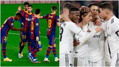 Barcelona vs Real Madrid Head-to-Head Record: Ahead of La Liga 2020–21 Clash, Here Are Match Results of Last Five BAR vs RM El Clasico Football Games