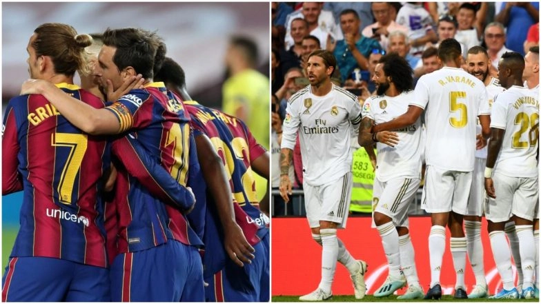 Barcelona vs Real Madrid Betting Odds: Free Bet Odds, Predictions and Favourites in BAR vs RM El Clasico La Liga 2020–21 Match