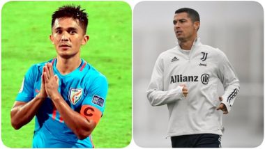 Sunil Chhetri Opens up About Comparisons With Cristiano Ronaldo, Says ‘I’ll Be Happy & Then Forget It in Five Seconds’