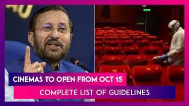 Cinema Halls, Multiplexes, Entertainment Parks To Open From October 15 Amid COVID-19; Here’s The Complete List Of Guidelines Issued By I&B Ministry