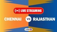 CSK vs RR, IPL 2020 Live Cricket Streaming: Watch Free Telecast of Chennai Super Kings vs Rajasthan Royals on Star Sports and Disney+Hotstar Online