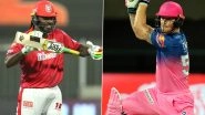 KXIP vs RR Stat Highlights IPL 2020: Chris Gayle, Ben Stokes Create Records During Rajasthan Royals&rsquo; 7-Wicket Triumph