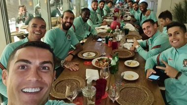 Cristiano Ronaldo Shares Picture With Portugal Mates From Team Dinner Ahead of UEFA Nations League 2020–21 Match Against Sweden