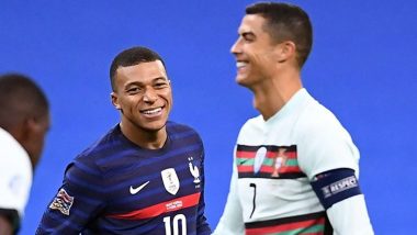 Kylian Mbappe Shares Picture With ‘Idol’ Cristiano Ronaldo After France vs Portugal UEFA Nations League 2020–21 Match; Juventus Star Reacts