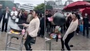 Woah! Woman's Noodle Making Skills While Dancing Vigorously With the Wok on Opa Gangnam Style Have Amazed the Internet! (Watch Viral Video)