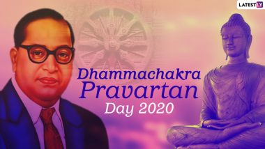 Dhammachakra Pravartan Day 2020 Greetings and Wishes in Marathi: WhatsApp Stickers, Facebook Messages, HD Images, GIFs and BR Ambedkar Quotes to Send on Dhamma Chakra Pravartan Din