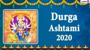 Durga Ashtami 2020 Wishes in Hindi & HD Wallpapers: Send Maha Ashtami WhatsApp Stickers, Facebook Greetings, Maa Durga GIF Messages and SMS During Navratri