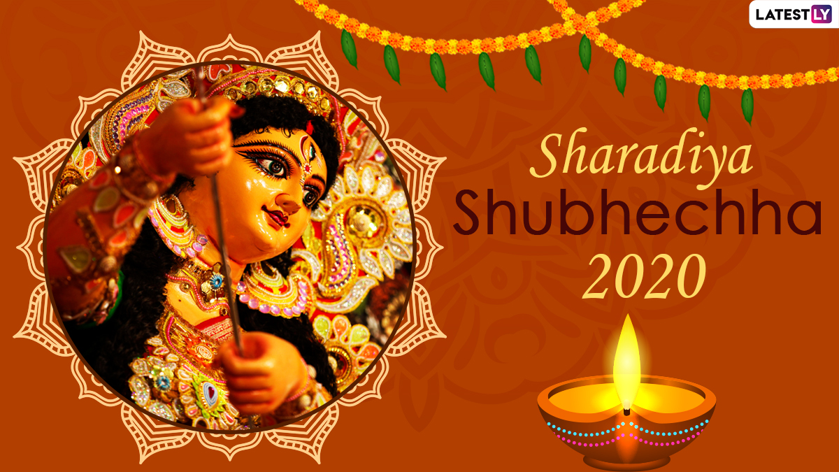 Happy Durga Puja 2020 Wishes In Bengali Whatsapp Stickers Maa Durga ...