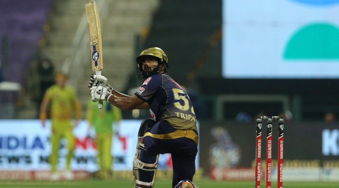KKR vs CSK, IPL 2020 Match Result: Rahul Tripathi Shines as Kolkata Knight Riders Beat Chennai Super Kings by 10 Runs