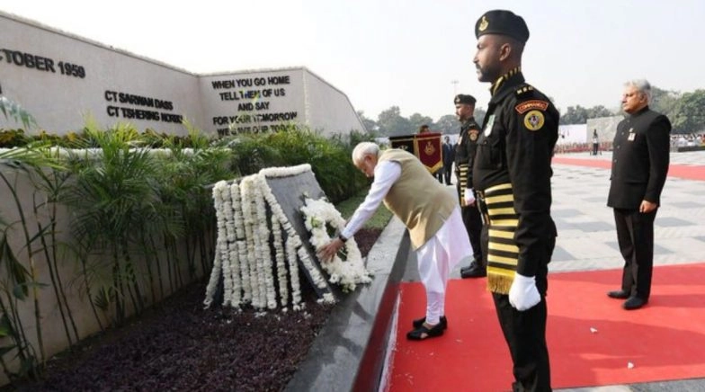Police Commemoration Day 2020: Narendra Modi Lauds Police Force, Pays Homage to Martyred Police Personnel