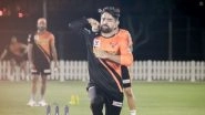 Rashid Khan Imitates SRH Head Coach Muttiah Muralitharan&rsquo;s Bowling Action In Practice Session