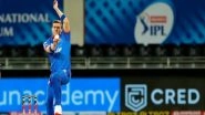 Delhi Capitals Pacer Anrich Nortje Bowls Fastest Delivery in IPL History, Clocks Speed of 156.22 Kmph