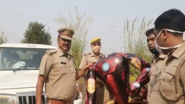 Iron Man Balloon Triggers Panic in Greater Noida's Dankaur as People Noticed Strange Flying Object Like Alien in the Sky