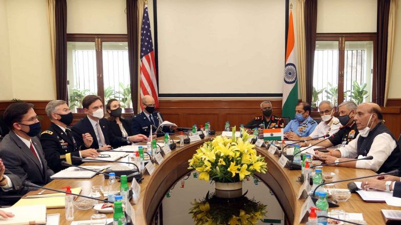 India-US 2+2 Ministerial Dialogue Underway at Hyderabad House