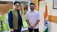 Suresh Raina After Meeting Kiren Rijiju, Says &lsquo;Had Great Conversation on Sports&rsquo;
