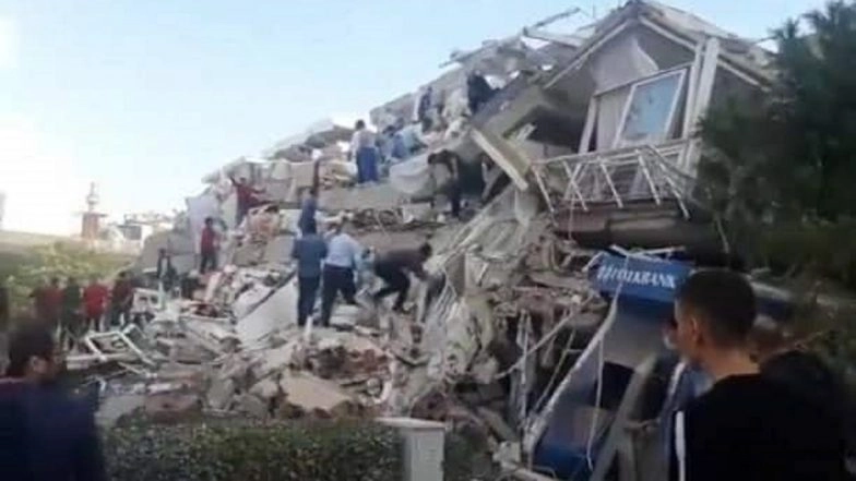 Earthquake in Turkey: Strong Aegean Sea Earthquake Topples Buildings in Izmir