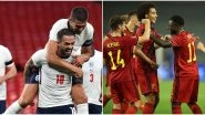 England vs Belgium Live Streaming Online, UEFA Nations League 2020&ndash;21: Get Match Free Telecast Time in IST and TV Channels to Watch in India