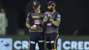 Kolkata Knight Riders vs Royal Challengers Bangalore, IPL 2020 Toss Report and Playing XI Update: Tom Banton, Mohammed Siraj Return to Respective Teams As Eoin Morgan Opts to Bat First