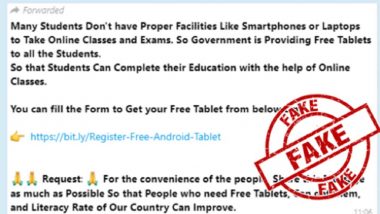 Is Government Providing Free Tablets to Students? PIB Fact Check Reveals Truth Behind Viral WhatsApp Message