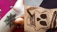 Halloween 2020 Mehndi Designs: Quirky Spiderweb Henna Tattoo And Scary Pumpkin Mehendi Design HD Images to Apply on Your Palms (Watch Videos)