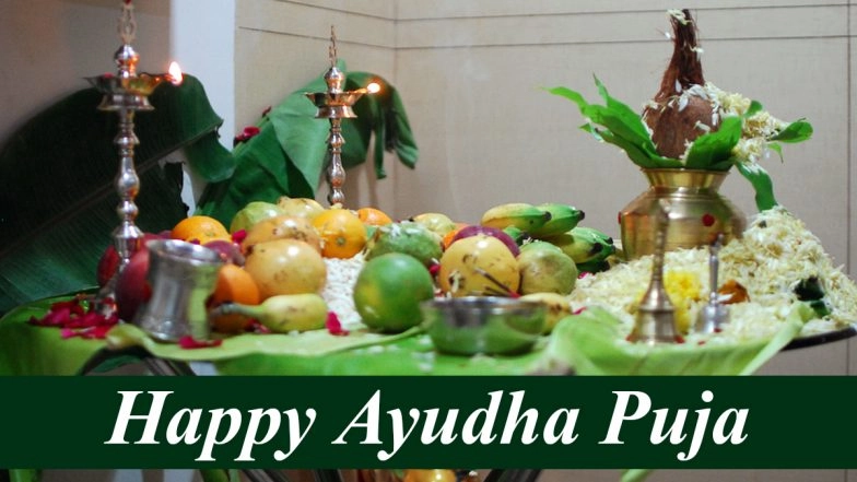 Dussehra Shubhechha 2020 Images With Ayudha Puja 2020 Wishes: WhatsApp Stickers, Dasara GIFs, Shastra Puja Facebook Photos, SMS and HD Wallpapers to Send Messages of This Auspicious Day