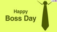 National Boss's Day 2020 Messages, Funny Quotes & HD Photos: WhatsApp Stickers, Facebook Status, Instagram Stories, GIFs and SMS to Greet Your Boss!