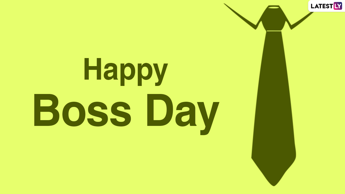 Festivals & Events News National Boss's Day 2020 Wishes, Messages