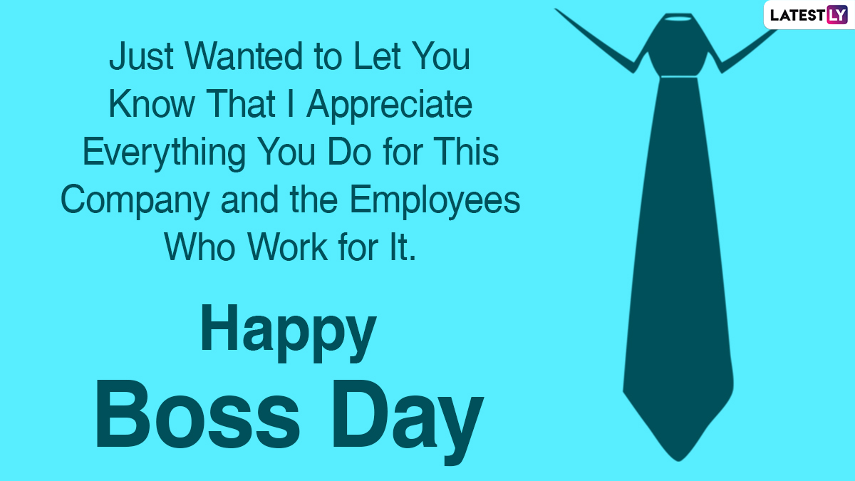 National Boss's Day 2020 Messages, Funny Quotes & HD Photos: WhatsApp ...