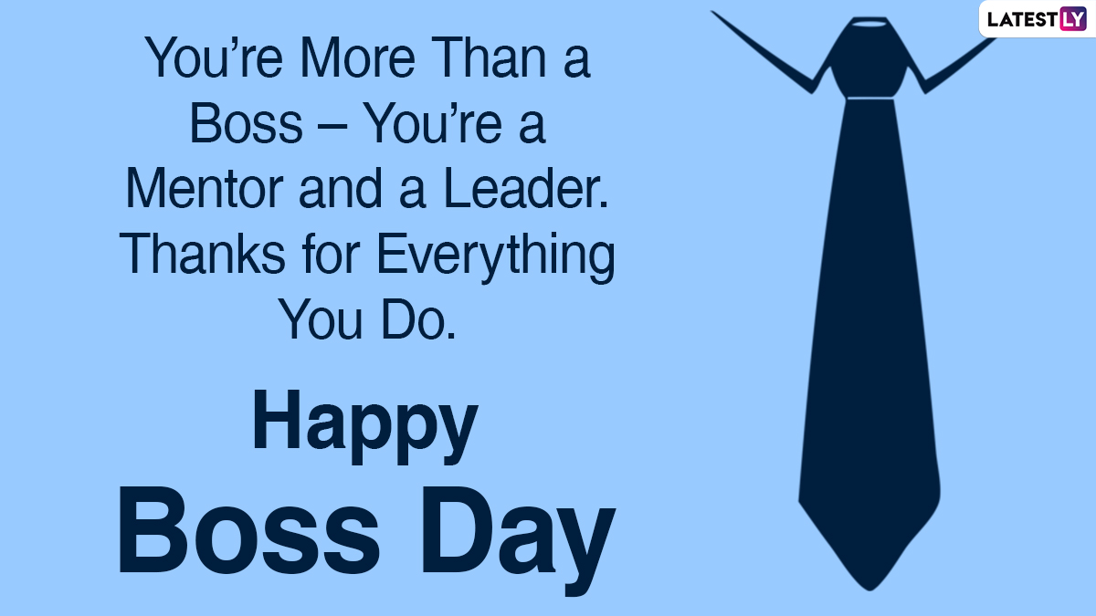 National Boss's Day 2020 Messages, Funny Quotes & HD Photos: WhatsApp ...