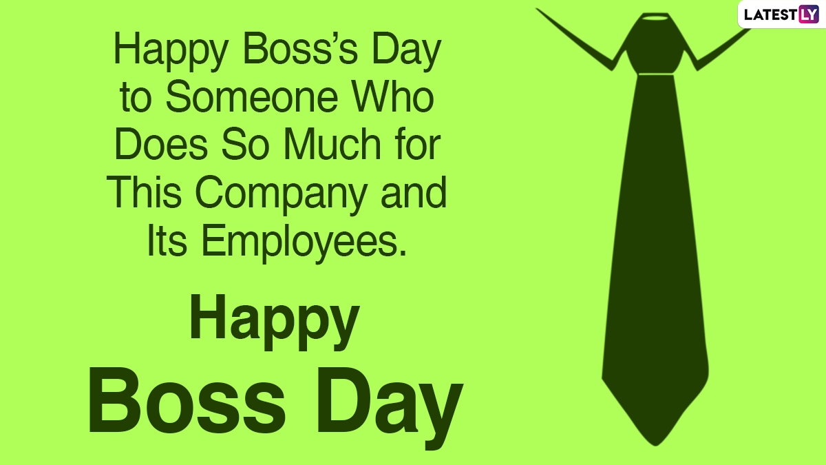 National Boss's Day 2020 Messages, Funny Quotes & HD Photos WhatsApp