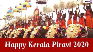 Kerala Piravi 2020 Poems And Wishes: WhatsApp Stickers, Malayalam Speeches, Facebook Greetings And GIFs And to Send on Kerala Day (Watch Videos)