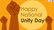 National Unity Day Images & Rashtriya Ekta Diwas HD Wallpapers for Free Download Online: Celebrate Sardar Vallabhbhai Patel&rsquo;s Birth Anniversary With Quotes, WhatsApp Messages and Slogans