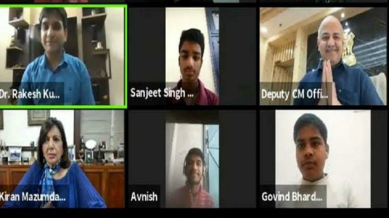 Kiran Mazumdar Shaw, Manish Sisodia Interact With Delhi Government School Students During 10th Digital EMC Session