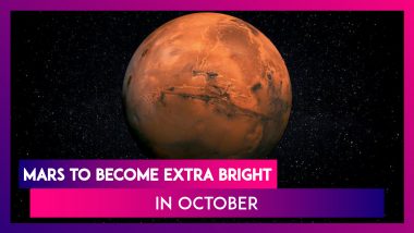 Mars Made Its Closest Approach To Earth On October 6, Watch For It On October 13 As It Becomes Brighter Than Sirius, The Brightest Star In The Night Sky