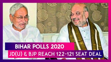 Bihar Polls 2020: Nitish Kumar’s JD(U) & BJP Reach 122-121 Seat Deal; Chirag Paswan’s Lok Janshakti Party To Fight Alone