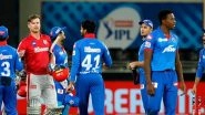 KXIP vs DC Stat Highlights IPL 2020: Shikhar Dhawan&rsquo;s Record Century and Other Key Points from Kings XI Punjab vs Delhi Capitals Match