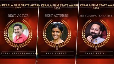 Kerala Film State Awards 2020: Suraj Venjaramood, Kani Kusruti, Fahadh Faasil Win Big (View Full Winners List)