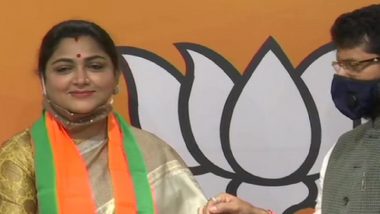 Khushbu Sundar Joins BJP After Resigning From Congress