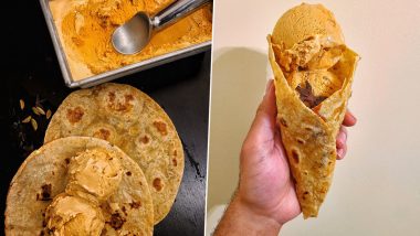 Masala Chai Ice Cream With Sugar-Laced Paratha, Anyone? Twitterati Divided Over Weird Food Combination! (See Pics)