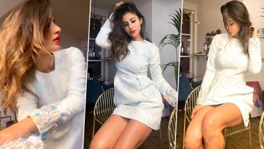 Mouni Roy Had a Pastel Blue Dress, Bold Red Lips, Dark Eyes Kinda Mood, We Say It’s Wow!