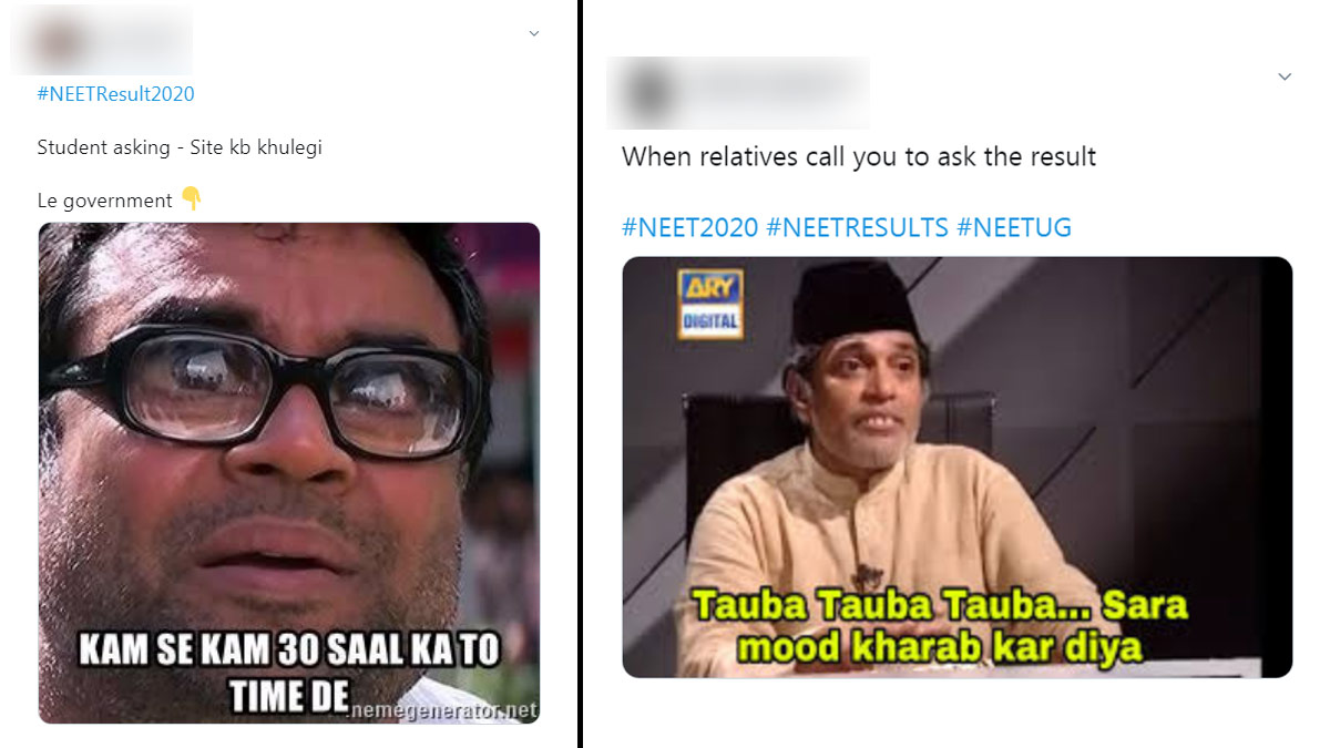 NEET Result 2020 Funny Memes Take Over Twitter: Students Deal With NTA Site  Crash and Relatives Calling With Hilarious Jokes | 👍 LatestLY