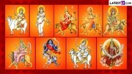 Navadurga Puja for Navratri 2023: From Maa Shailputri to Maa Siddhidatri, Know Significance of Nine Forms of Maa Durga and Holy Mantras To Seek Divine Blessings