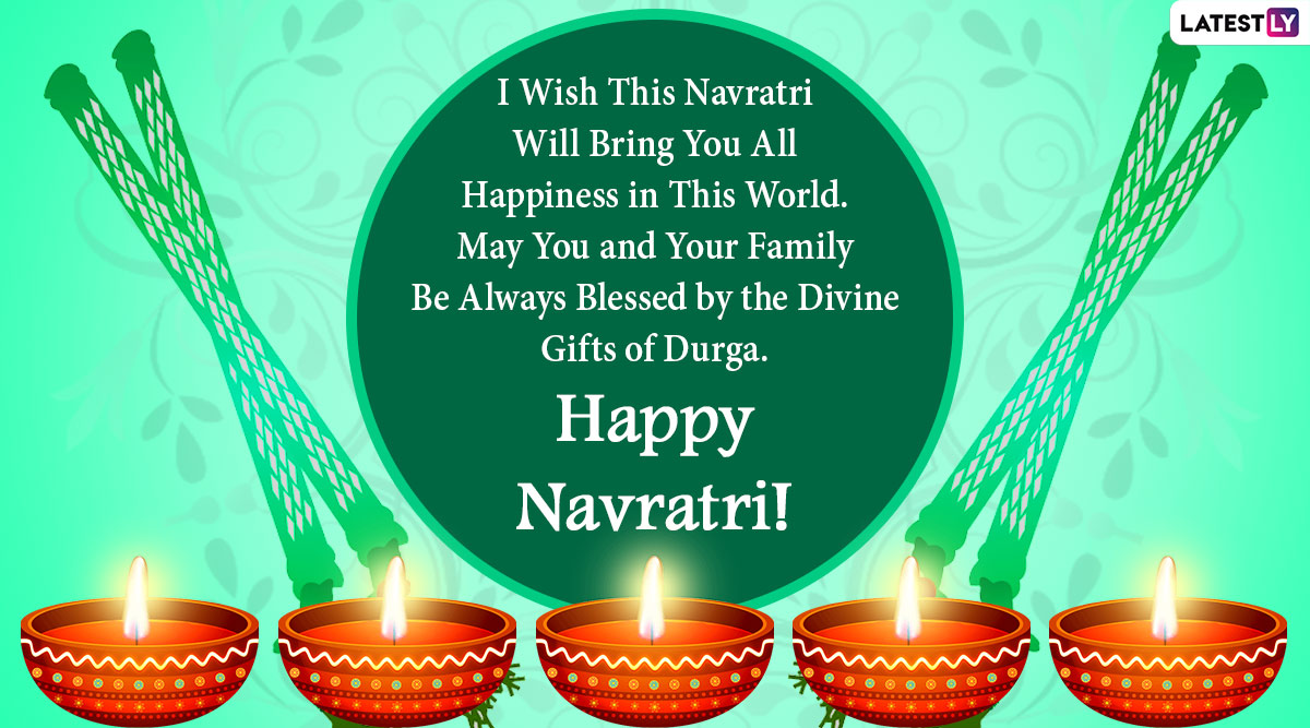 Happy Navratri 2020 Greetings & HD Images: WhatsApp Stickers, SMS, Mata