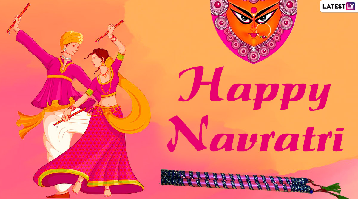 Navratri 2020 Wishes in Gujarati & HD Images: WhatsApp Stickers, GIF  Greetings, SMS, Status and Quotes to Send Navratri Shubhechha Messages |  🙏🏻 LatestLY